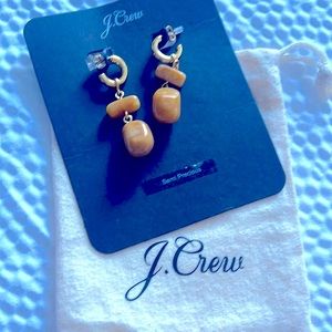 NWT J.Crew Semi-Precious Stone Drop Earrings